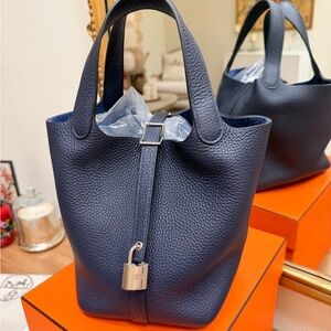 Hermes Picotin 18 Blue Nuit